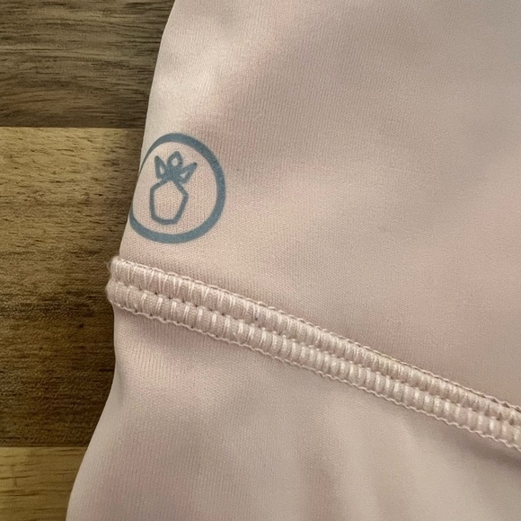 La Betri Joey Pouch Pink Leggings with Tuck In Zipper Pouch Size XL Yoga Running - Picture 5 of 11